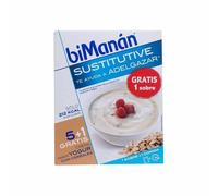 Bimanán Crema Yogur Cereales 55 G x 6 Unidades - Sustitutivo Comidas, Control de Peso