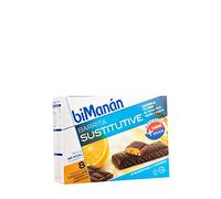 Bimanán Sustitutive Barritas Chocolate Negro y Naranja 8 uds
