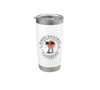 Bimini Beach Bahamas Vacation Caribbean Tropical Summer Vaso térmico de acero inoxidable de doble pared
