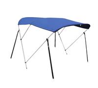 Bimini - Cubierta superior de barco con poste de soporte trasero, toldo de poliéster duradero para barcos, incluye funda de almacenamiento