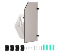 bimiti Urinal separador de pared para inodoro, 90 x 40 cm, protección visual, pared para urinario, protección visual para lugares públicos, escuelas, oficinas