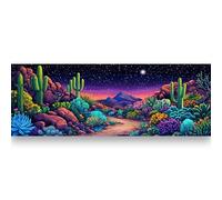 Bimkole 5D Grande Diamond Painting Kit Bricolaje Arte Cactus, Suculentas Pintura De Arte Pintura Diamantes Kits Estampados De Punto De Cruz Diamantes de Imitación Decoración de Pared 30x80 cm