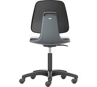BIMOS Silla giratoria de trabajo Labsit con asiento de espuma de PU de R.L. Altura del asiento de antracita 450-650mm