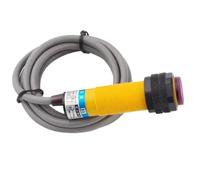 BIMRTGXR Interruptor fotoeléctrico de reflexión difusa E3F-DS30C3 E3F-DS30P3 M18, 6-36 V CC, 4 Cables, NA+NC, 30 cm, Ajustable, 1 Unidad(E3F-DS30P3)