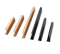 BIMRTGXR Tiradores ocultos for muebles, dorado Negro, tiradores de armarios cocina blancos, sin perforaciones for y cajones, arco for armario(Silver,300mm)