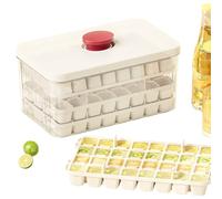 Bin 3Tier PressType Cube Mold Maker 96Grid Lid Beverage Kitchen Apartment Dormitory Camping Party Coffee Cocktails Storage Dispenser