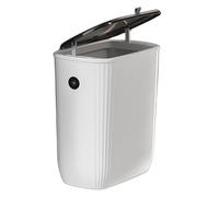 Bin De Basura De Han-Ging Con Tapa, Gestión Eficiente De Residuos, 1 Conjunto, Contenedor De Compacta, Lata De Basura Montada En La Pared, Fácil De Limpiar, Compacta Pero Espaciosa, Para El Hog