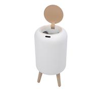 Bin de Basura, Decoración del Hogar Sensor Inteligente Wastebasket de Plástico Automático para Baños Cocinas (WHITE)