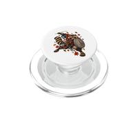 Bin Raider Raccoon Japanese Ukiyo-e Warrior Raccoon PopSockets PopGrip para MagSafe