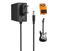 Binamao 9V 1A Fuente de Alimentación para Pedal de Guitarra, Centro Negativo Manguito Positivo, Adaptador de Alimentación para Behringer/JOYO/Casio Keyboard, Corriente Cargador para Pedal de Efectos