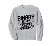 Binario es mi Segundo Idioma Geek Programador Humor Sudadera