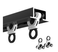 Binario per Tende a Scomparsa in Alluminio Leggero 1,8 m Decken Vorhangschiene per Soggiorno Camera da Letto Finestra Nero