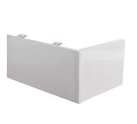 Binario Tenda Solo - Soporte de techo o pared - Panel de metal blanco, cubierta opaca para ventana de bahía dormitorio, diseño SK, fácil instalación, decoración moderna del hogar