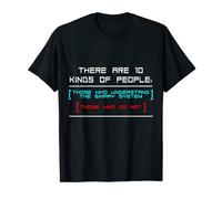 Binary System Joke "10 Kinds of People" números Camiseta