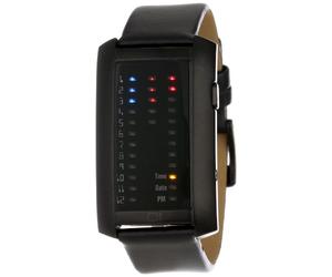 Binary THE ONE IBIZA RIDE IR202RB1 - Reloj digital de caballero de cuarzo con correa de piel negra - sumergible a 30 metros