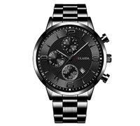 Binary Watches - Reloj de pulsera analógico de cuarzo para hombre, F., talla única