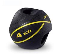Binaural Rubber Gravity Ball with Non-Slip Handle Fitness Ball for Squat Push-ups 3kg/4kg/5kg/6kg/7kg/8kg/9kg/10kg(Size:7kg) (4kg)
