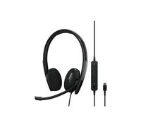 Binaural USB-C headset with integrated M