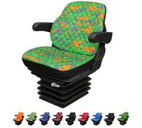Binbir Trend Funda Universal Resistente para Asiento de Tractor sin reposacabezas, Funda de Asiento de Carretilla elevadora, patrón de Camuflaje, 8 Colores (Camuflaje Verde impertex)