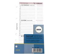 bind Calendario 2025 A6, inserto, calendario diario, 1 semana / 2 páginas B260225