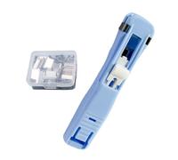 Binder Clip Stapler - 45 Sheets Capacity Desktop File Clamp Fastener | Reusable Portable Stapler with 50 Metal Refills for Teacher Student Office School Home Craft
