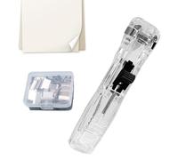 Binder Clip Stapler, Document Binding Stapler, 45 Sheets Capacity File Clamp Fastener with 50 Metal Refills, Portable Office Accessories for Teachers Students Office School Home Craft