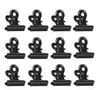 Binder Clips, 50 Pcs Pinzas de Metal, 22mm Negro Bulldog Clips para Bolsas de Alimentos, Fotos, Fuente de Oficina en el Hogar (Negro)