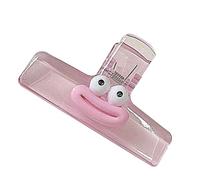 BINDER - Clips de papel de 7,5 cm con divertido diseño de de | Clips de bulldog acrílico para marcapáginas | Clip decorativo para exámenes, notas de estudio y uso de oficina