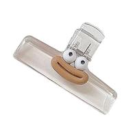 BINDER - Clips de papel de 7,5 cm con divertido diseño de de | Clips de bulldog acrílico para marcapáginas | Clip decorativo para exámenes, notas de estudio y uso de oficina