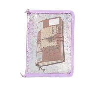 Binder Cover - 9.84x7.09x1.18 in Paper Notebook Folder | Ring Binder, Zipper Sticker Álbum para diarios Tickets Receipts School Office Business Meetings Project Managers Teachers