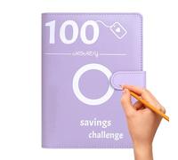 Binder de desafío de ahorro de dinero - Sobres en efectivo de pareja, A5 Presupuesto sobre Binder de Desafío | Desafío Money Saving Binder Planner con pegatina de seguimiento, ahorrar $ 5, 050 en 100