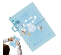 Binder Journal Refillable System, Loose Leaf Portable Cute 5 Ring Design, M5 Spiral Notebook Use, 3.5x5.1x1.18in Durable Organizer Build, Home Travel Office Daily Records Planners Scrapbooking