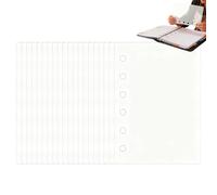 Binder Sheets - Page Protectors for 3 Ring Binders | Transparent, Tear Resistant Inserts for Notes, Worksheets, Printouts, and Document Storage at Home or Office 6.5x4.21x0.2 in