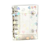 Binder Sleeves - Refillable Universal PVC Sleeves | Journal Scra pbook Notebook Shell | for Travel Diary Commuting Business Trips Office