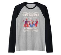 Bindi Bhangra y Bollywood Indio Camiseta Manga Raglan