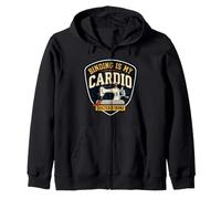 Binding Is My Cardio Funny Quilting Máquina de Coser Quilter Sudadera con Capucha