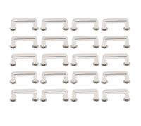 Binding Rivets Set 20 Stück Flache Bogenbrücken Nieten und Kreuzschrauben für Lederarbeiten Gürtel Taschen Geldbörsen Dekoration aus Zinklegierung 20x7x7mm (Plata)