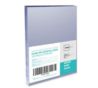 Binditek - Paquete de 100 fundas de PVC transparente para presentaciones, 10 mil simas de pulgada, para documentos comerciales, proyectos escolar