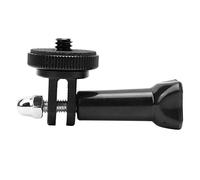 Bindpo Adaptador de Soporte de cámara, Adaptador de Montaje Fijo de Casco de cámara Deportiva Universal para cámara para Insta360 One X / X2, con Adaptador de Tornillo de 1/4 de Pulgada(Negro)
