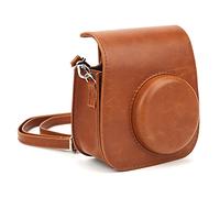 Bindpo Cámara Funda para Mini 11/9/8, Cámara Funda Protectora de Cuero PU, Bolsa Protectora para Cámara Instantánea Cuero Sintético con Correa Desmontable