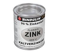 Bindulin - Bote de pintura con alto contenido en cinc, para galvanizado en frío, 125 ml, color plata