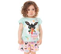Bing Bunny Pijamas Muchachas Sula Carácter Cbeebies Camisas Bermudas Niños PJS 18-24 Meses