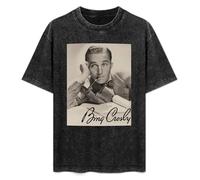 Bing Crosby Lean Pipe Signature Natural S/S Music T-Shirt Printed tee Graphic Top for Men Black Shirt 3XL