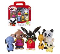 Bing - Pack de 6 figuritas, de los personajes principales de la serie, recomendado para niños de 1 año (Famosa BNG07001)