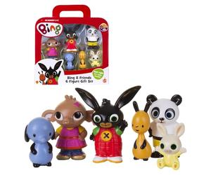 Bing - Pack de 6 figuritas, de los personajes principales de la serie, recomendado para niños de 1 año (Famosa BNG07001)