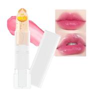 Bingbrush 1 pintalabios que cambia de color con flores de cristal que cambian de color, bálsamo labial hidratante de larga duración, brillo labial, que Cam 04# flor amarilla