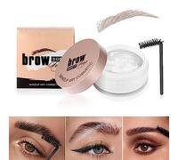 BINGBRUSH Juego de 2 piezas de cera congeladora de cejas, impermeable, de larga duración, realzador de cejas, moldeador, bálsamo de maquillaje de gel transparente para cejas