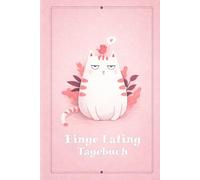 Binge Eating Tagebuch: Als Selbsthilfe zum Ausfüllen & Ankreuzen mit therapeutischen Ernährungstagebuch, 30-Tage-Selbstliebe-Challenge, Schlaftracker, ... Recoverymotivation uvm. | Motiv: Rosa Katze