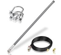 Bingfu 868 MHz Antena Lora 6dBi Fibra De Vidrio LoRaWAN Antena con KSR195 Cable Extensión 3 Metro para RAK Nebra Bobcat HNT Helio Hotspot Miner SyncroBit LoraWan Gateway Lora Módulo Repetidor Gris