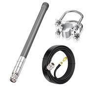 Bingfu 868MHz Antena Lora Weatherproof 3dBi Fibra Vidrio Tipo N Macho Antena LoRaWAN con 3M ALSR240 Cable para RAK Nebra Bobcat HNT Helio Hotspot Miner SyncroBit LoraWan Gateway Lora Módulo Repetidor